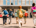 Kids walking